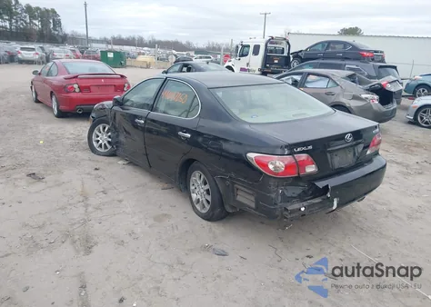 2004 Lexus Es 330 z USA, uszkodzony, nr VIN JTHBA30G445027827